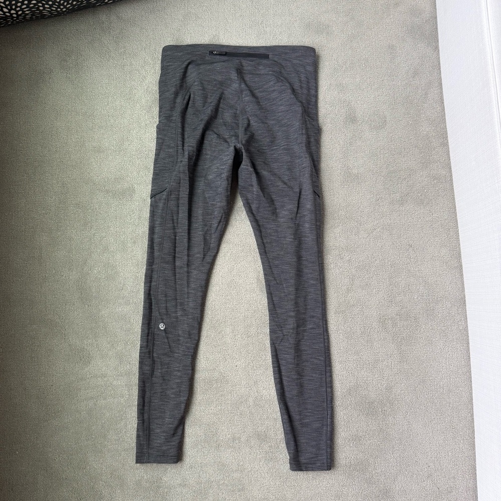 Lululemon Grey Leggings with side pocket